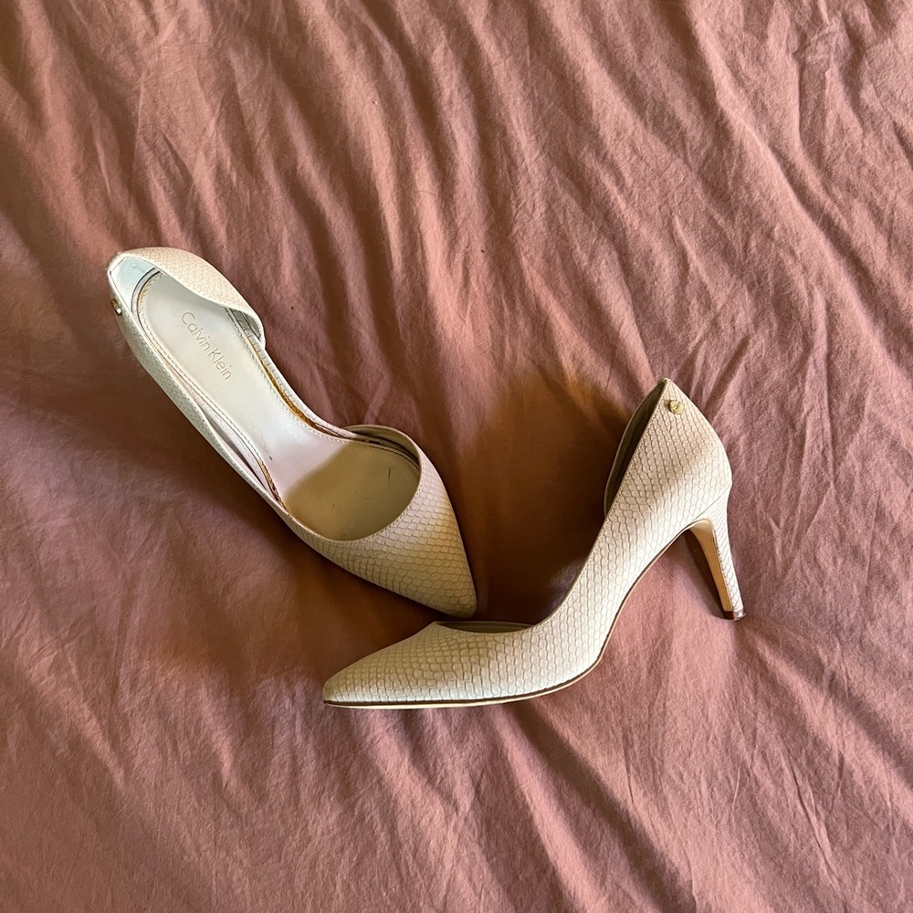 Calvin Klein Nude Heels